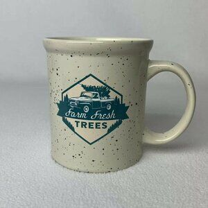 Farm Fresh Trees Pick Up Truck Speckled Ceramic Coffee Tea Mug 16 Oz DesignPac